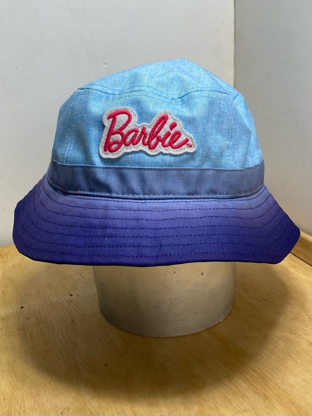 Wrangler x Barbie Blue Ombré Bucket Hat One Size OS Sun Hat Beach